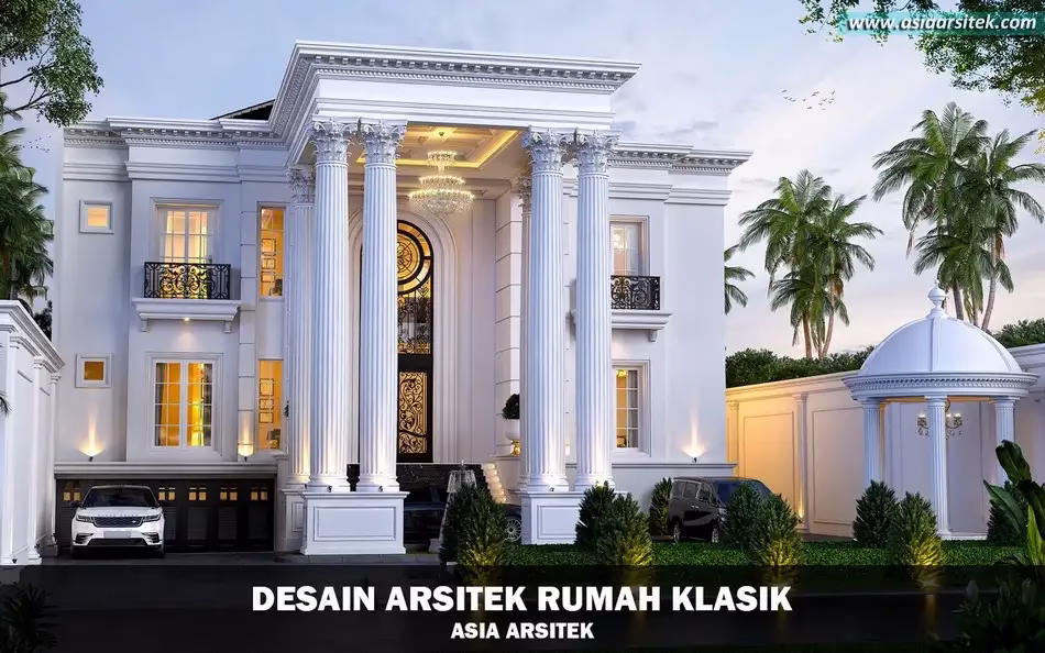 Desain Rumah Klasik 4 Lantai di Larangan Tangerang