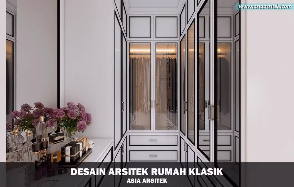 Desain Rumah Klasik 4 Lantai di Larangan Tangerang