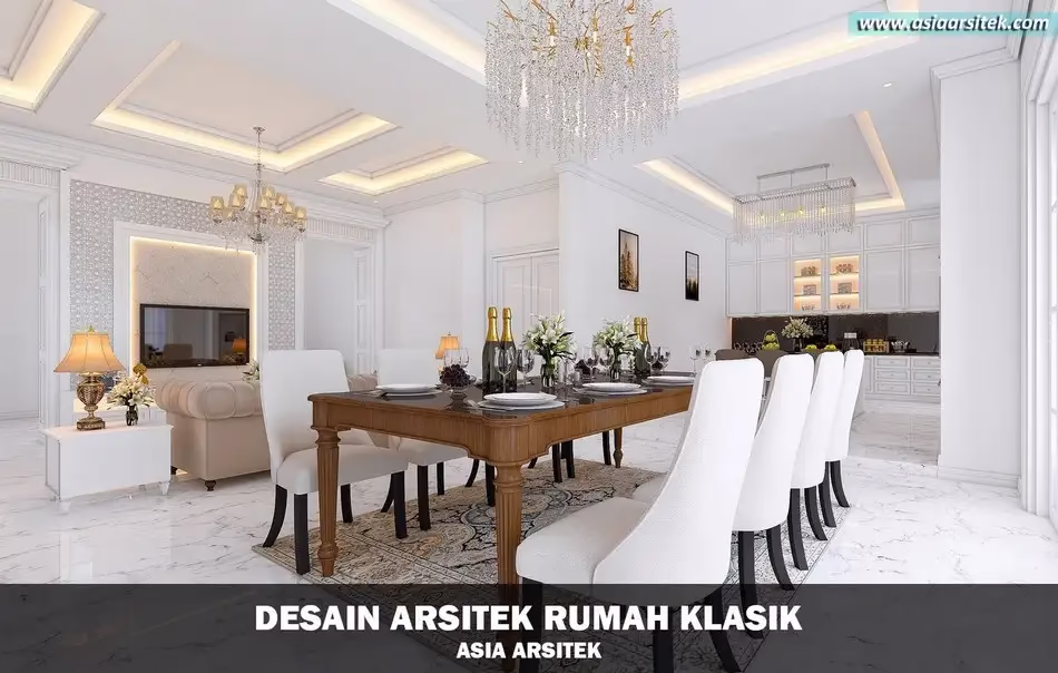 Desain Rumah Klasik 4 Lantai di Larangan Tangerang