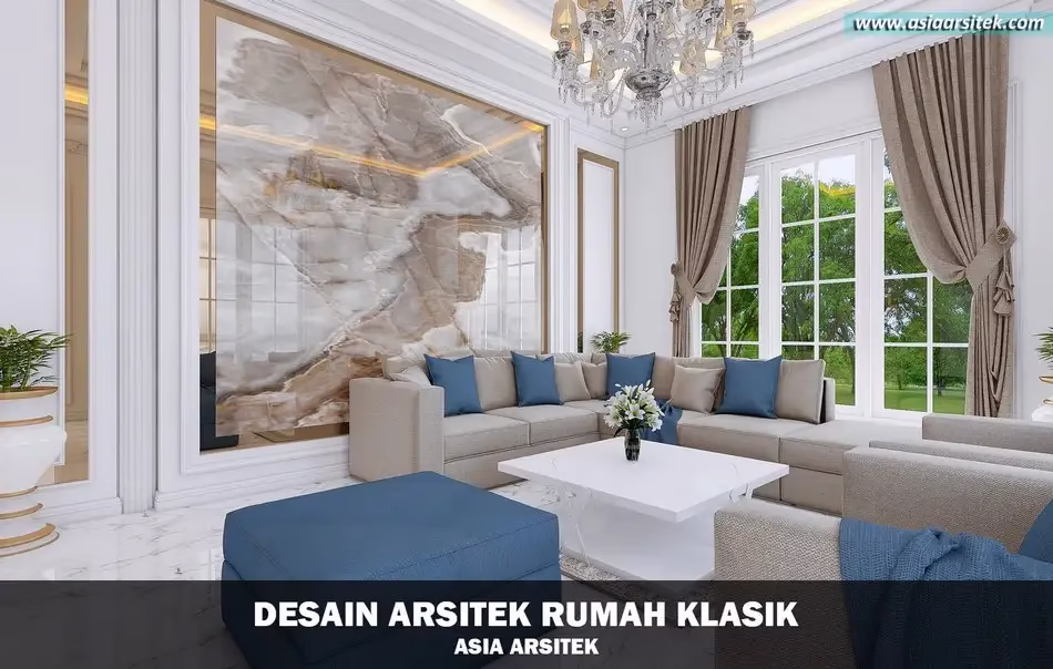 Desain Rumah Klasik 4 Lantai di Larangan Tangerang