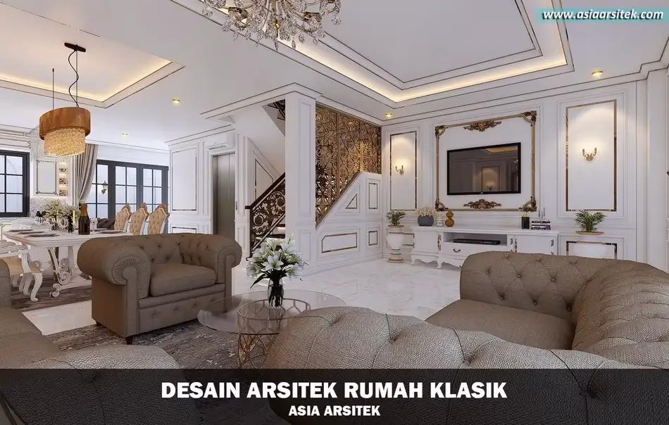 Desain Rumah Klasik 4 Lantai