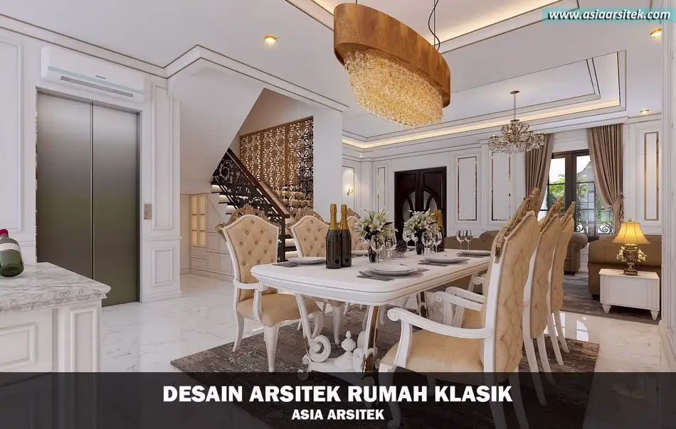 Desain Rumah Klasik 4 Lantai