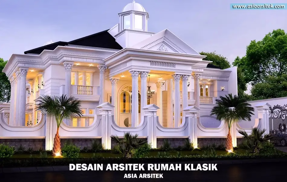 Desain Rumah Klasik Mewah Kemayoran Jakarta