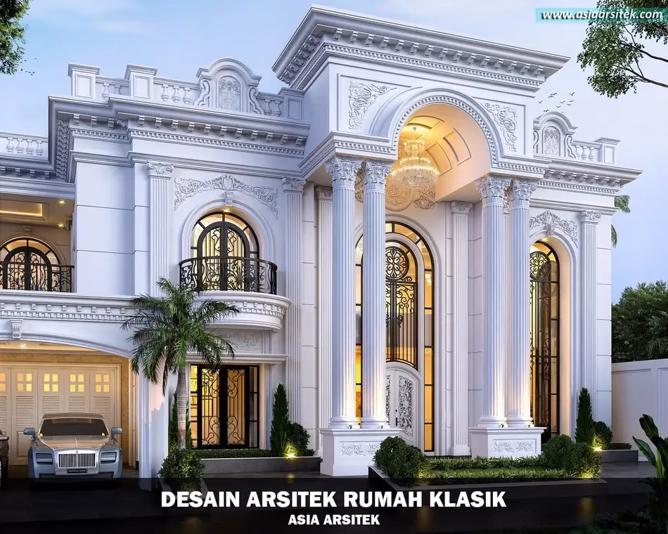 Desain Rumah Klasik Mewah di Banjarbaru
