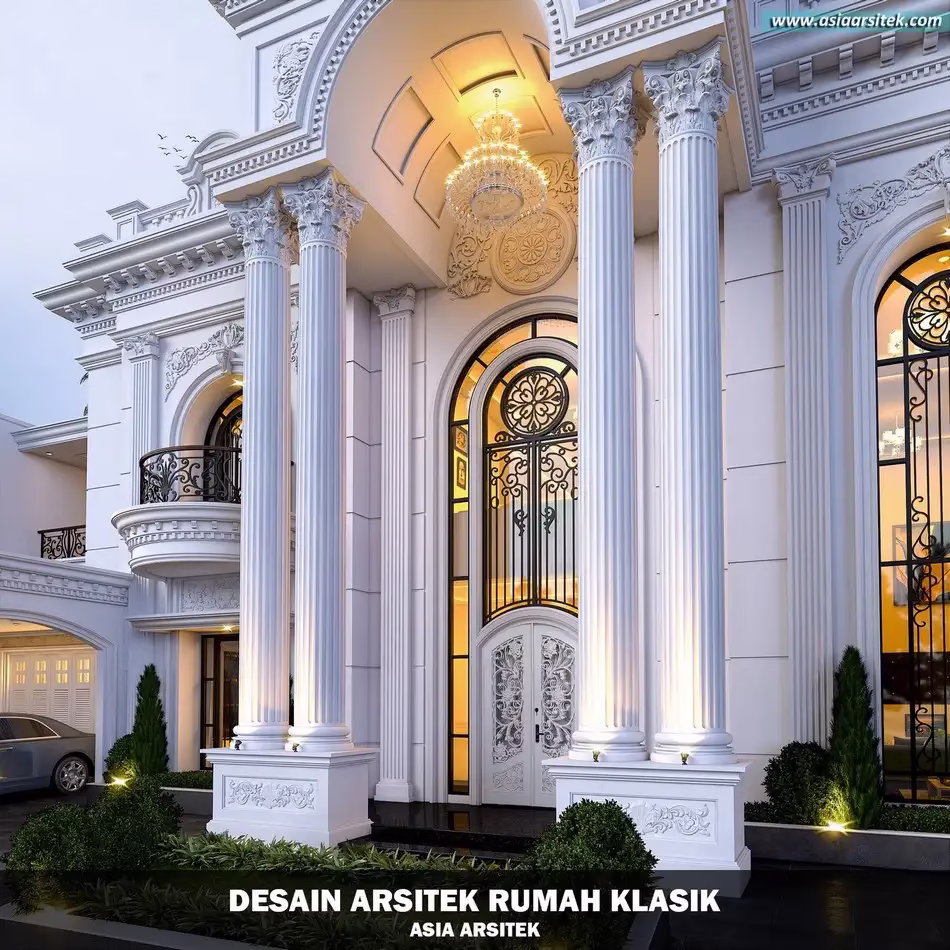 Desain Rumah Klasik Mewah di Banjarbaru