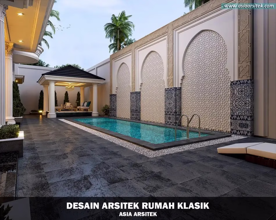 Desain Rumah Klasik Mewah di Banjarbaru