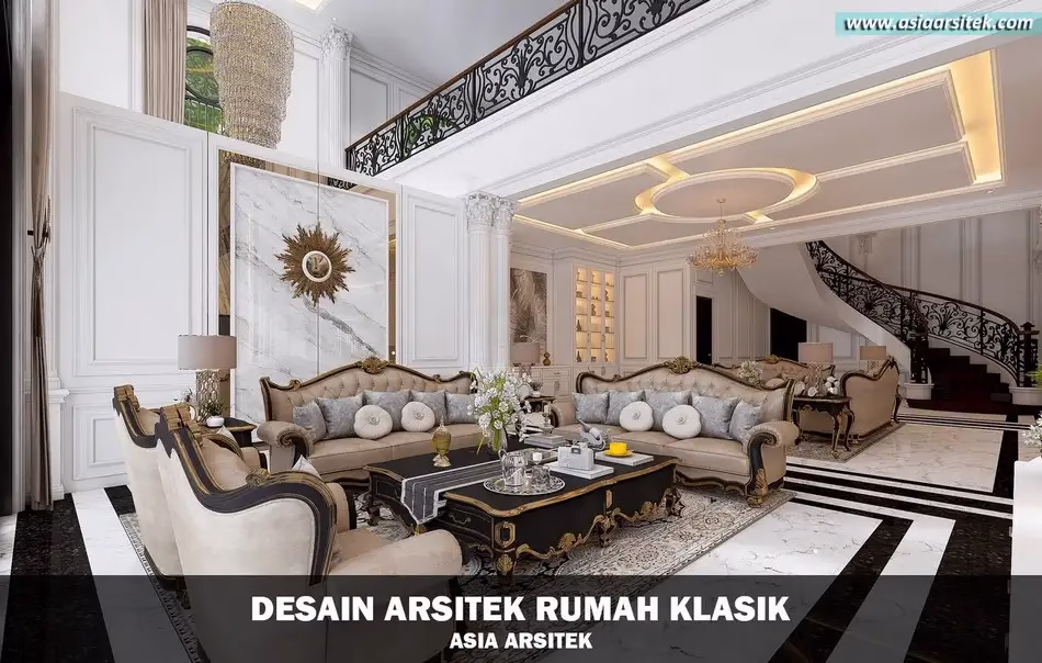 Desain Rumah Klasik Mewah di Banjarbaru