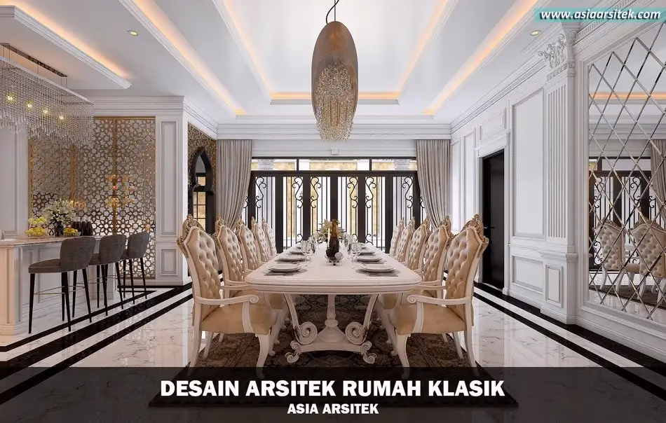 Desain Rumah Klasik Mewah di Banjarbaru