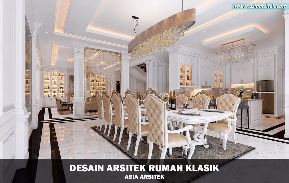Desain Rumah Klasik Mewah di Banjarbaru
