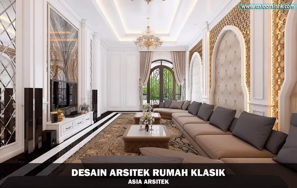 Desain Rumah Klasik Mewah di Banjarbaru