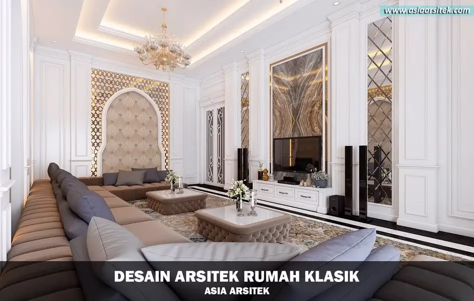 Desain Rumah Klasik Mewah di Banjarbaru
