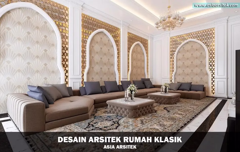 Desain Rumah Klasik Mewah di Banjarbaru