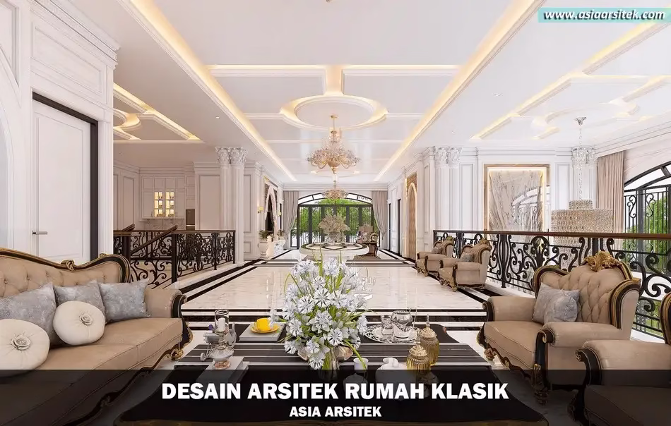 Desain Rumah Klasik Mewah di Banjarbaru