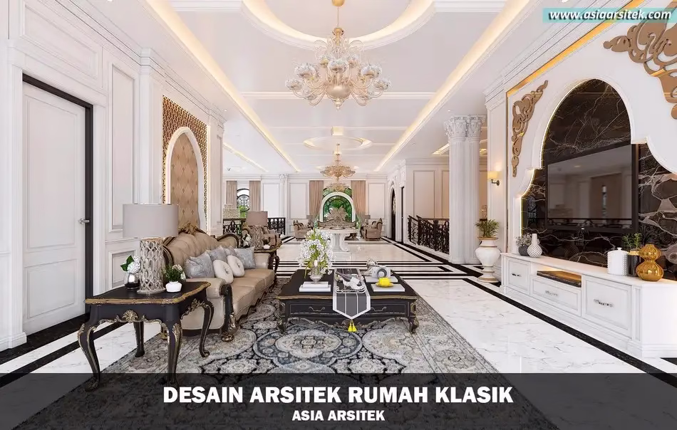 Desain Rumah Klasik Mewah di Banjarbaru