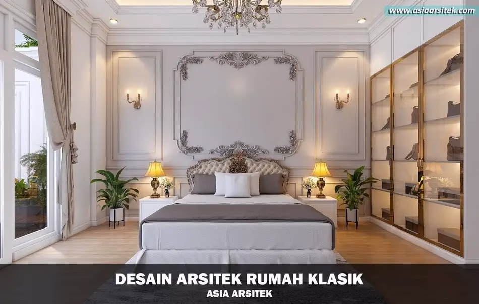 Desain Rumah Mewah Klasik 2 Lantai di Bintaro