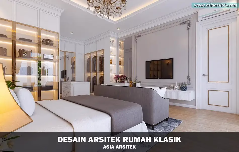 Desain Rumah Mewah Klasik 2 Lantai di Bintaro