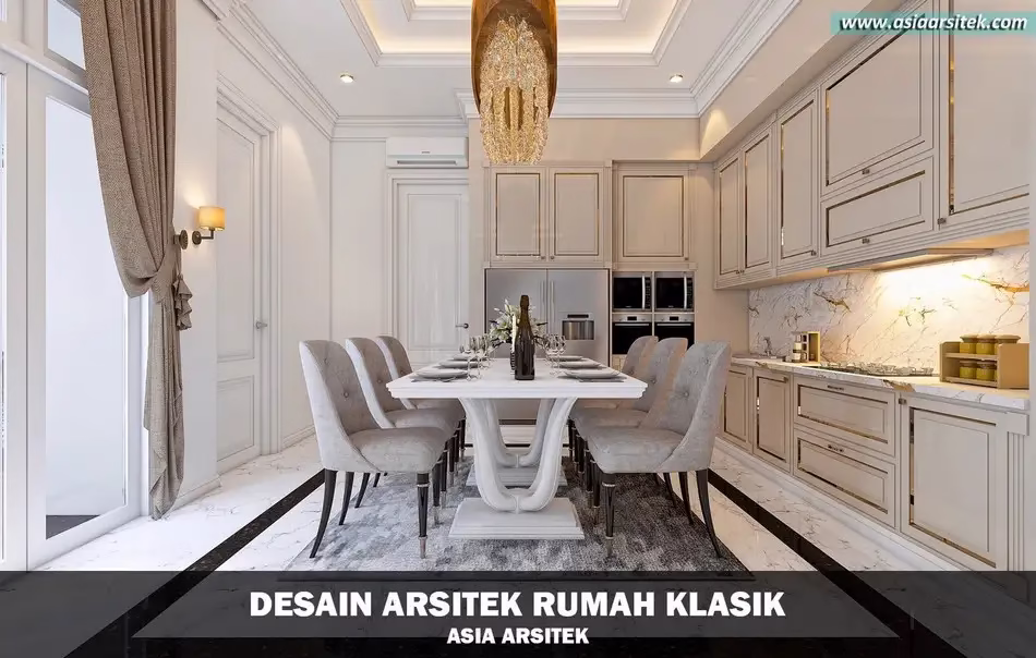 Desain Rumah Mewah Klasik 2 Lantai di Bintaro