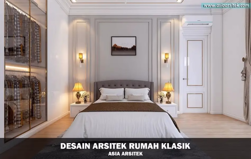 Desain Rumah Mewah Klasik 2 Lantai di Bintaro