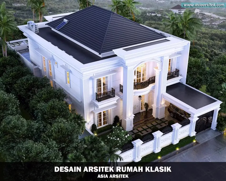 Desain Rumah Mewah Klasik 2 Lantai di Jatiasih Bekasi