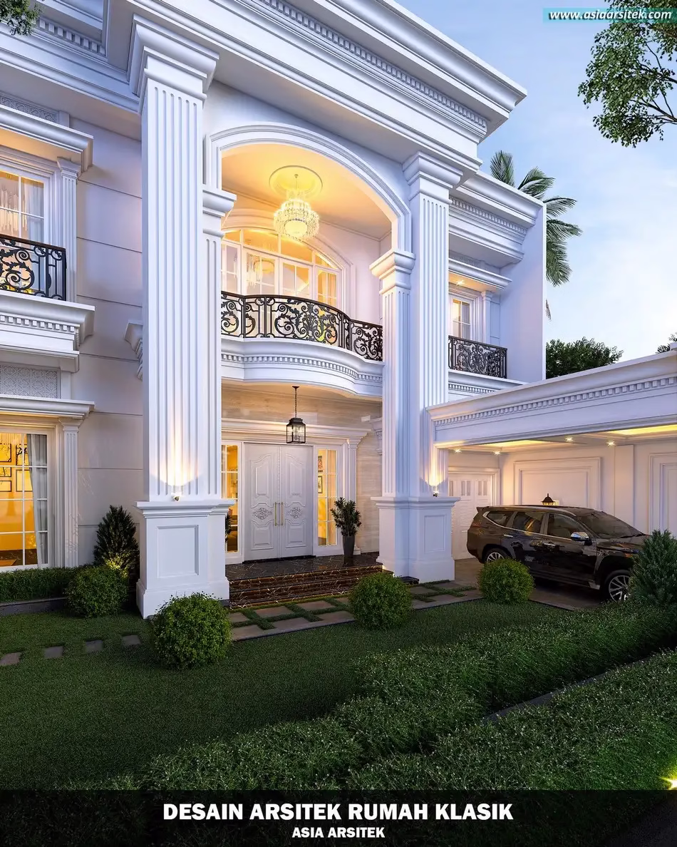 Desain Rumah Mewah Klasik 2 Lantai di Jatiasih Bekasi