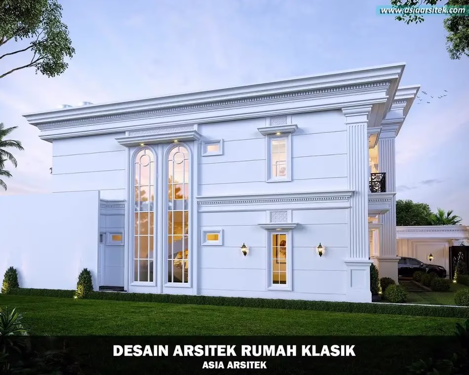 Desain Rumah Mewah Klasik 2 Lantai di Jatiasih Bekasi