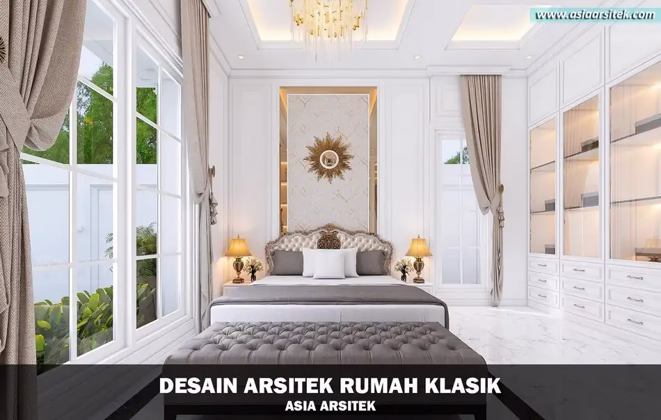 Desain Rumah Mewah Klasik 2 Lantai di Jatiasih Bekasi