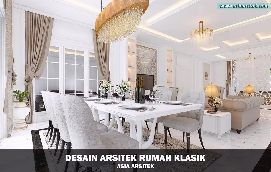 Desain Rumah Mewah Klasik 2 Lantai di Jatiasih Bekasi
