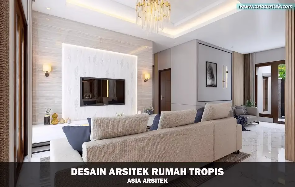 Desain Rumah Tropis 2 Lantai Bintaro