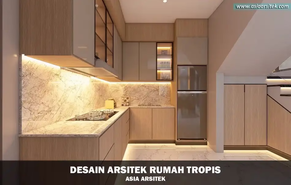 Desain Rumah Tropis 2 Lantai Bintaro