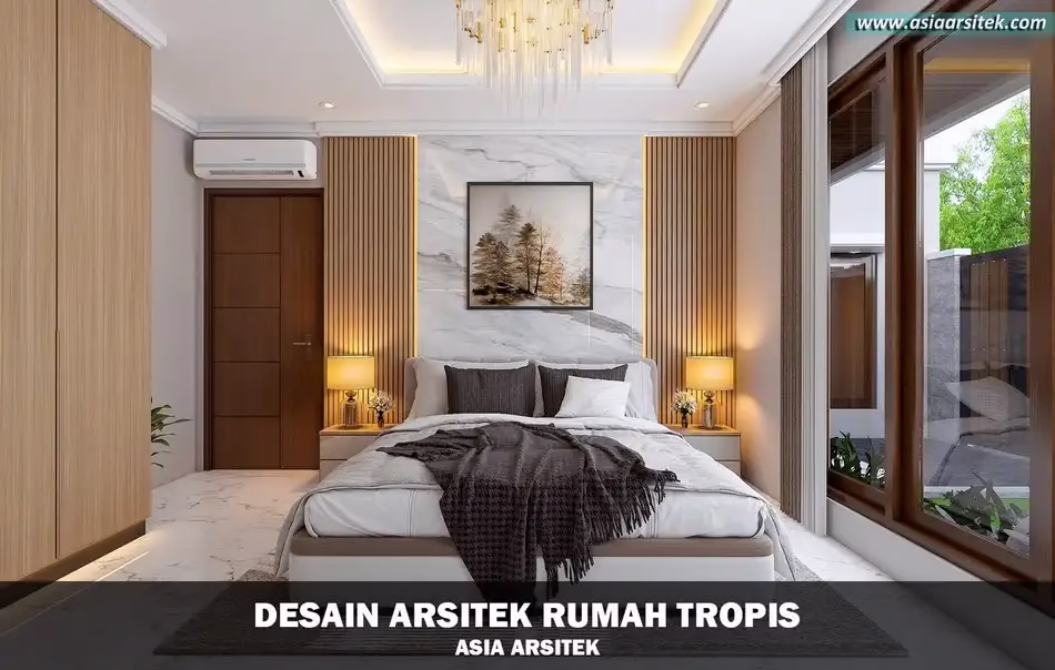 Desain Rumah Tropis 2 Lantai Bintaro