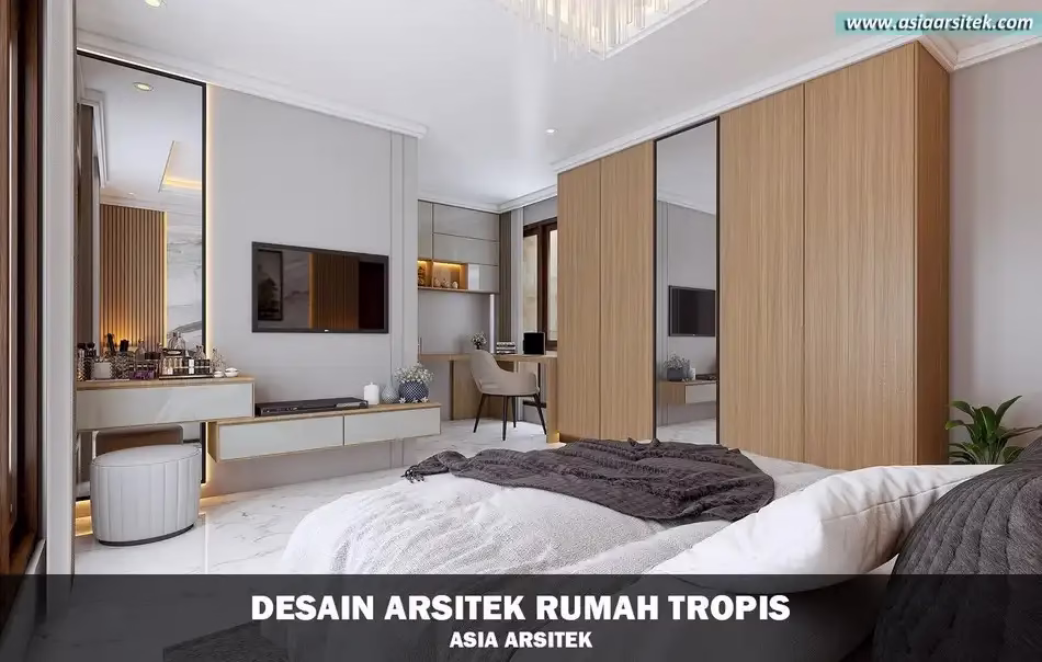 Desain Rumah Tropis 2 Lantai Bintaro