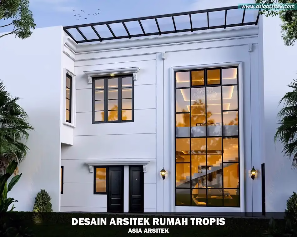 Desain Rumah Tropis 2 Lantai Bogor