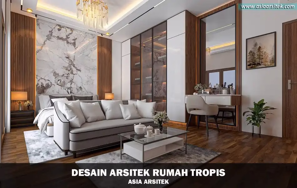 Desain Rumah Tropis 2 Lantai Sentul Bogor