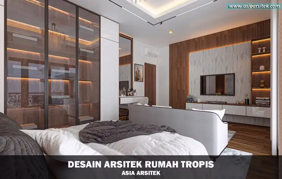 Desain Rumah Tropis 2 Lantai Sentul Bogor