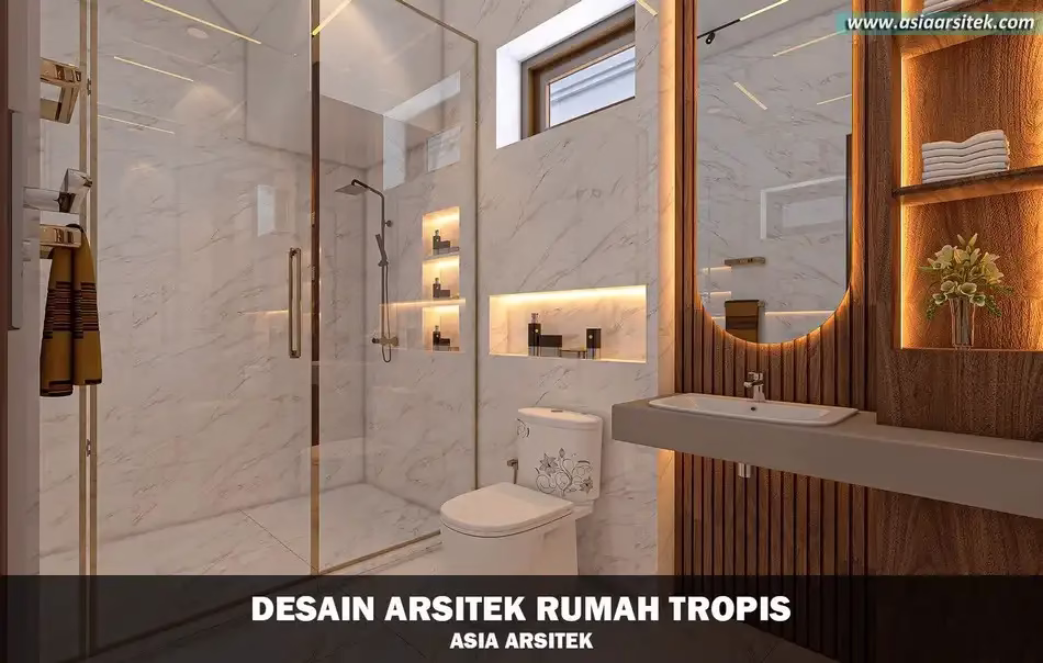 Desain Rumah Tropis 2 Lantai Sentul Bogor