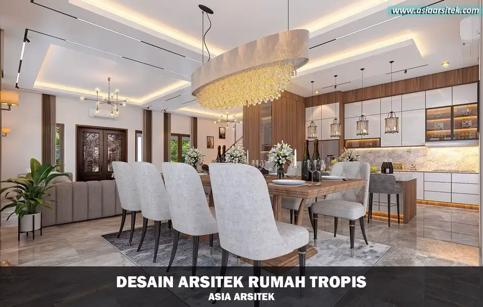 Desain Rumah Tropis 2 Lantai Sentul Bogor