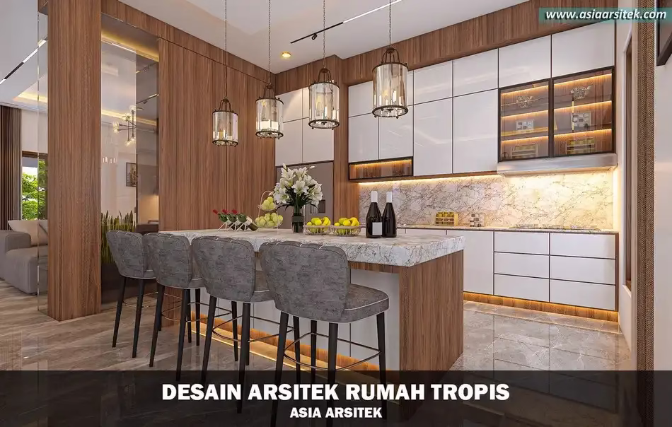 Desain Rumah Tropis 2 Lantai Sentul Bogor