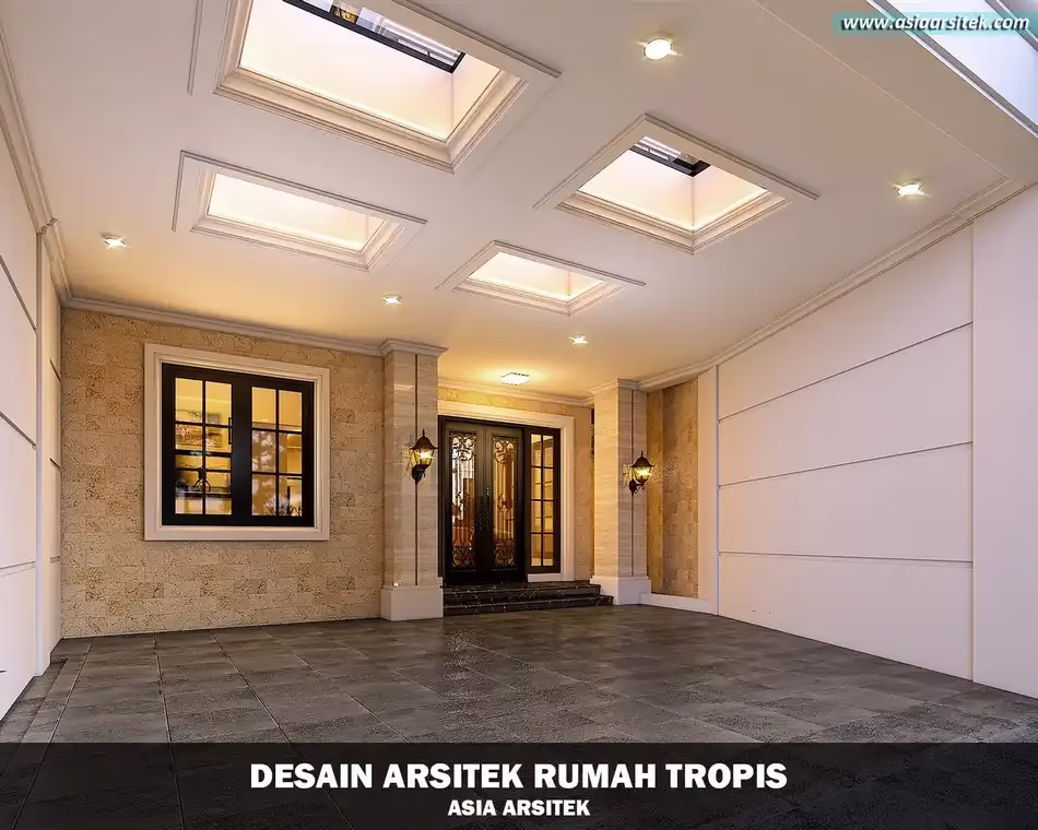 Desain Rumah Tropis 2 Lantai Tangerang