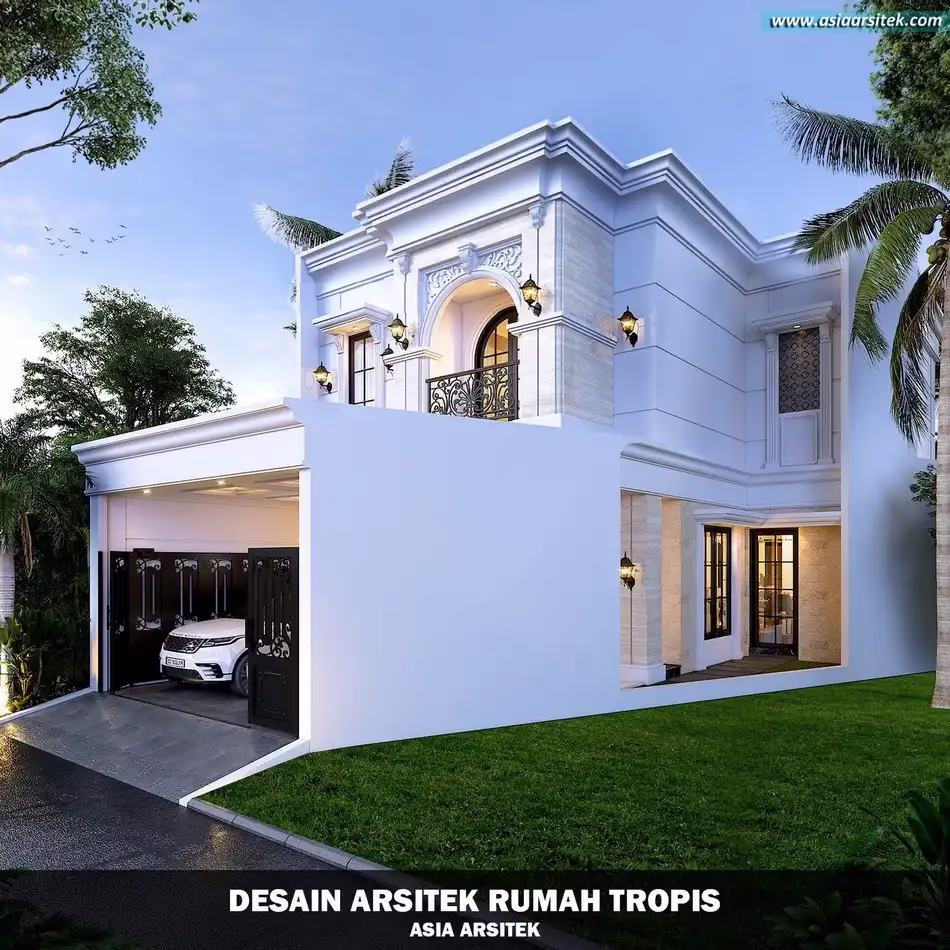 Desain Rumah Tropis 2 Lantai Tangerang