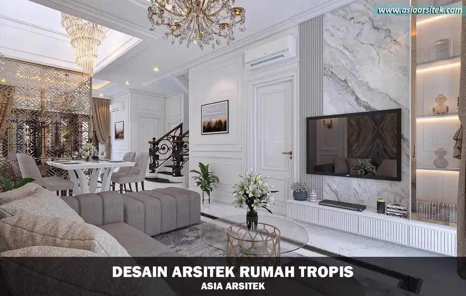 Desain Rumah Tropis 2 Lantai Tangerang