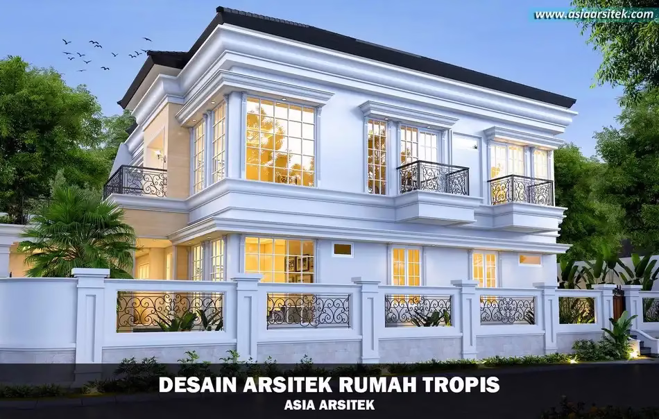 Desain Rumah Tropis 3 Lantai