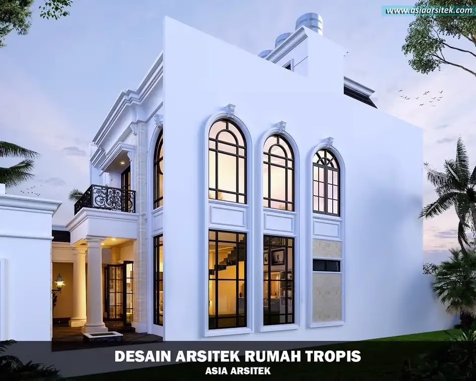 Desain Rumah Tropis 3 Lantai