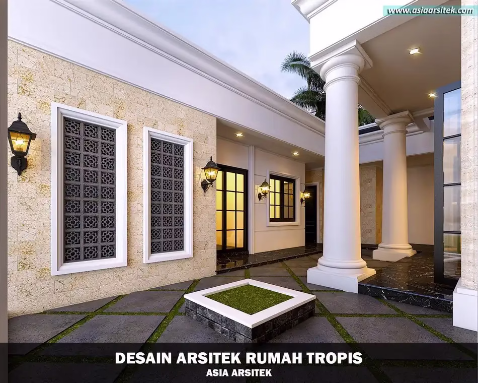 Desain Rumah Tropis 3 Lantai