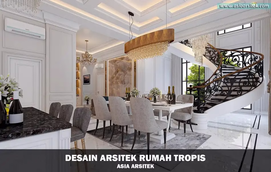 Desain Rumah Tropis 3 Lantai