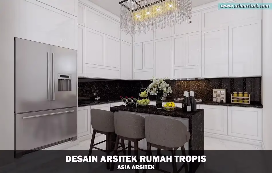 Desain Rumah Tropis Modern 2 Lantai