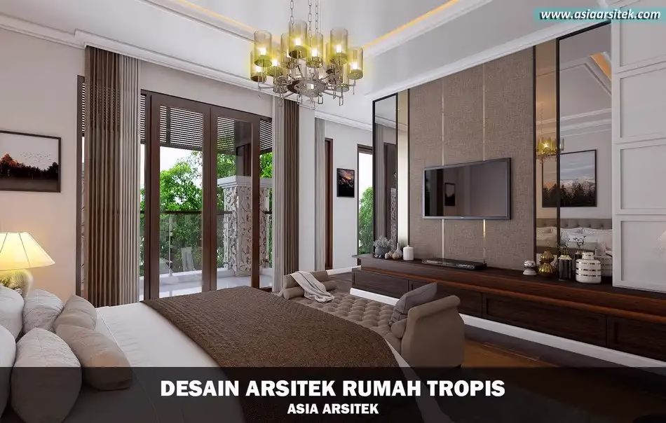 Desain Rumah Tropis Modern 2 Lantai