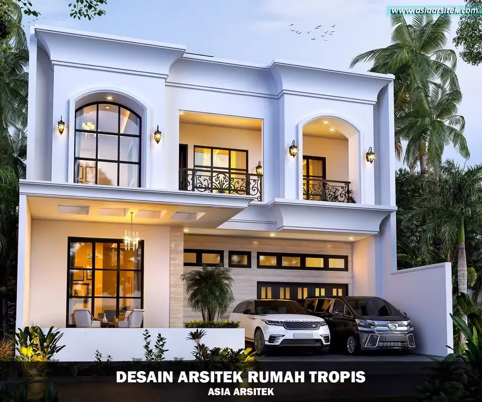 Desain Rumah Tropis Modern Tebet