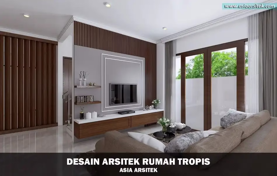 Rumah 2 Lantai Tropis Modern