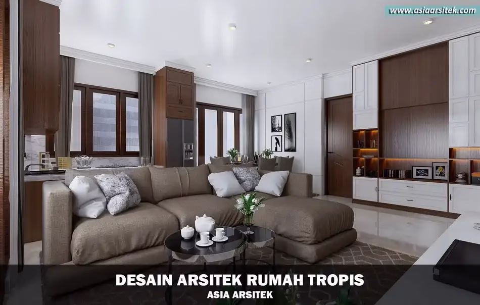 Rumah 2 Lantai Tropis Modern