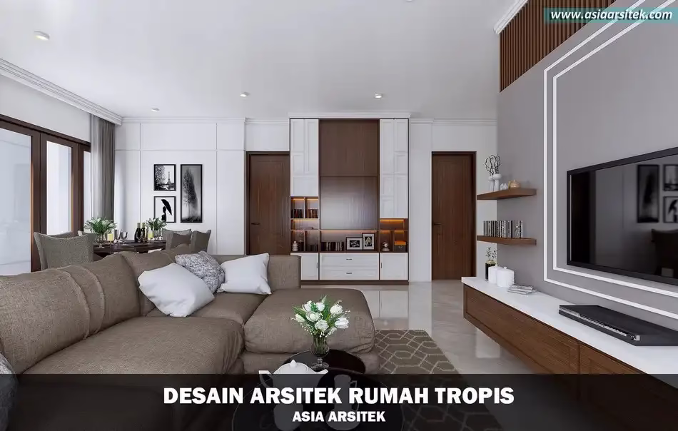 Rumah 2 Lantai Tropis Modern